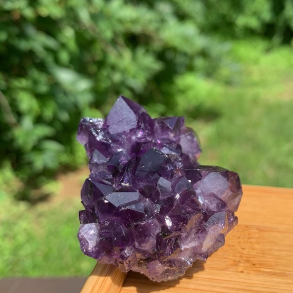 Grape Jelly Purple Amethyst Rosette Rose Cluster Other - 2" GRADE AAA Grape Jelly Purple Amethyst Crystal Rosette Flower Raw Base URUGUAY